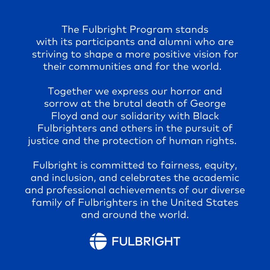 Standing in Solidarity with Black Fulbrighters Standing in Solidarity with Black Fulbrighters